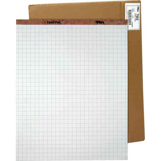 TOPS Horizontal Ruled Easel Pads - 50 Sheets - Stapled/Glued - 15 lb Basis Weight - 27 TOPS Horizontal Ruled Easel Pads - 50 Sheets - Stapled/Glued - 15 lb Basis Weight - 27