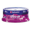 VER95033 - DVD+R Recordable Disc, 4.7 GB, 16x, Spindle, Silver, 25/Pack