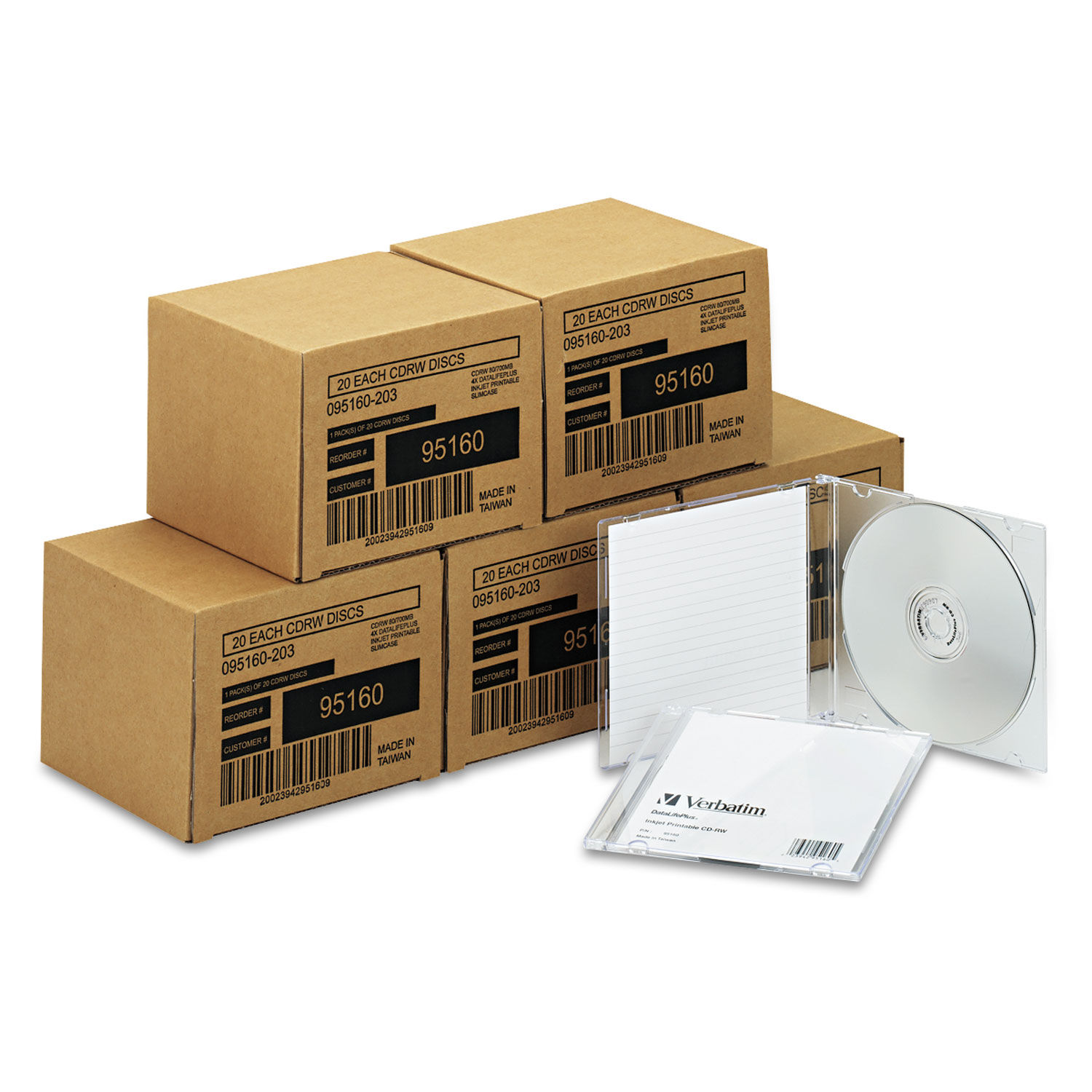 slim cd cases 100 pack