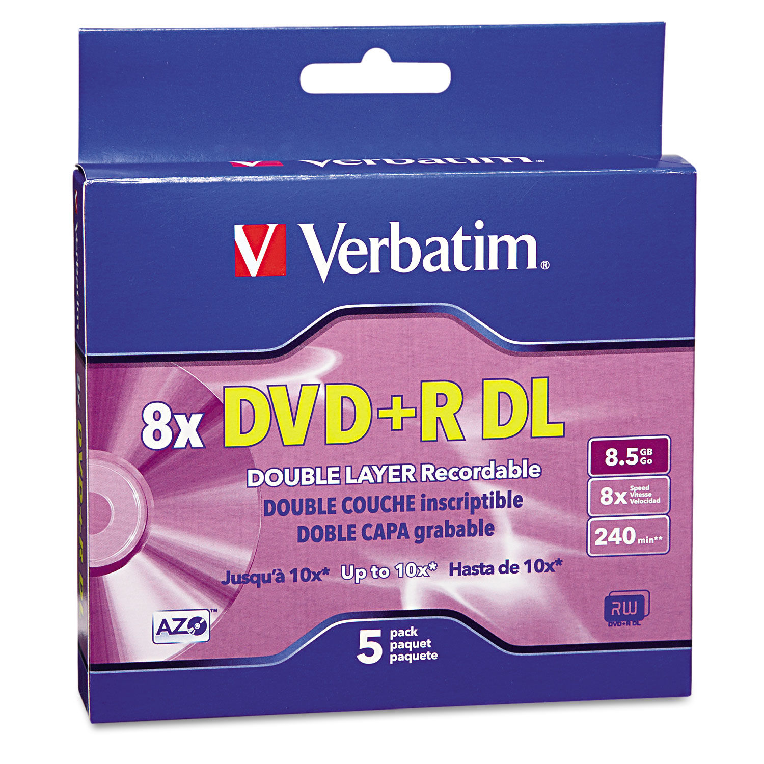 DVD+R Dual-Layer Recordable Disc by Verbatim® VER95311 | OnTimeSupplies.com