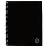 UNV66206 - Deluxe Sugarcane Based Notebooks, Coated Bagasse Cover, 1-Subject, Medium/College Rule, Black Cover, (100) 11 x 8.5 Sheets