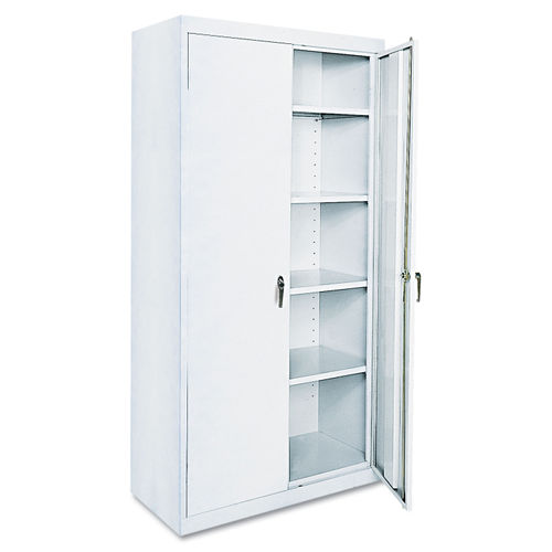 Broom Closet Storage Cabinet with 4 Adjustable Shelves - 36W x 24D x 72H