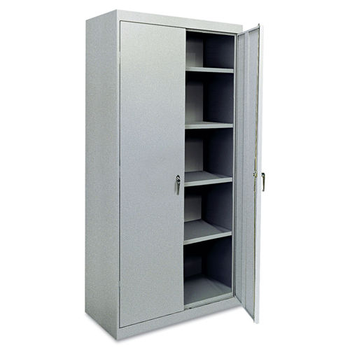 Assembled Storage Cabinet W Adjustable Shelves By Alera Ale88126mg Ontimesupplies Com