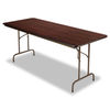 ALEFT727230MY - Wood Folding Table, Rectangular, 71.88w x 29.88d x 29.13h, Mahogany