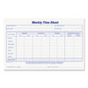 TOP30071 - Weekly Time Sheets, One-Part (No Copies), 8.5 x 5.5, 50 Forms/Pad, 2 Pads/Pack