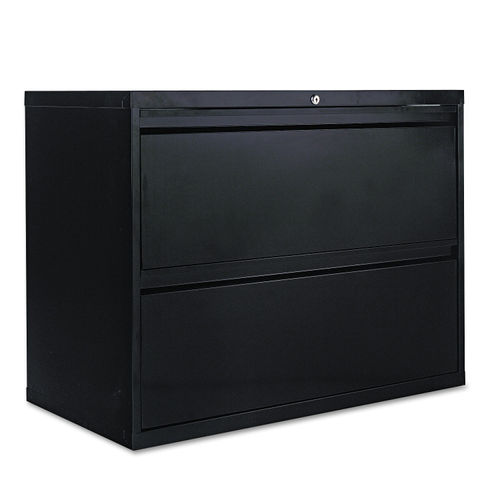 Two Drawer Lateral File Cabinet By Alera Alelf3629bl