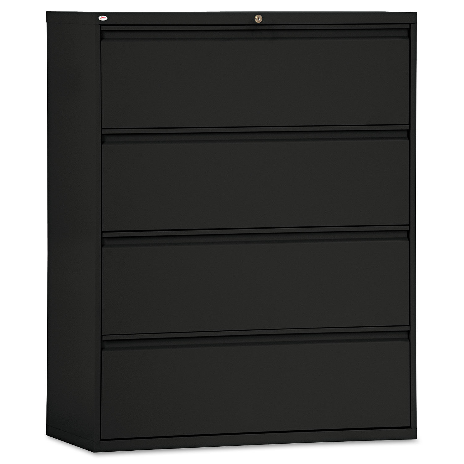 Four Drawer Lateral File Cabinet By Alera Alelf4254bl