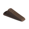 MAS00971 - Big Foot Doorstop, No Slip Rubber Wedge, 2.25w x 4.75d x 1.25h, Brown, 2/Pack