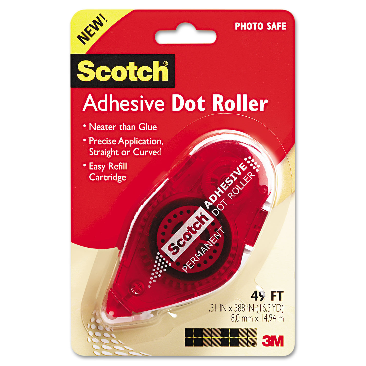 DoubleSided Adhesive Roller by Scotch® MMM6055