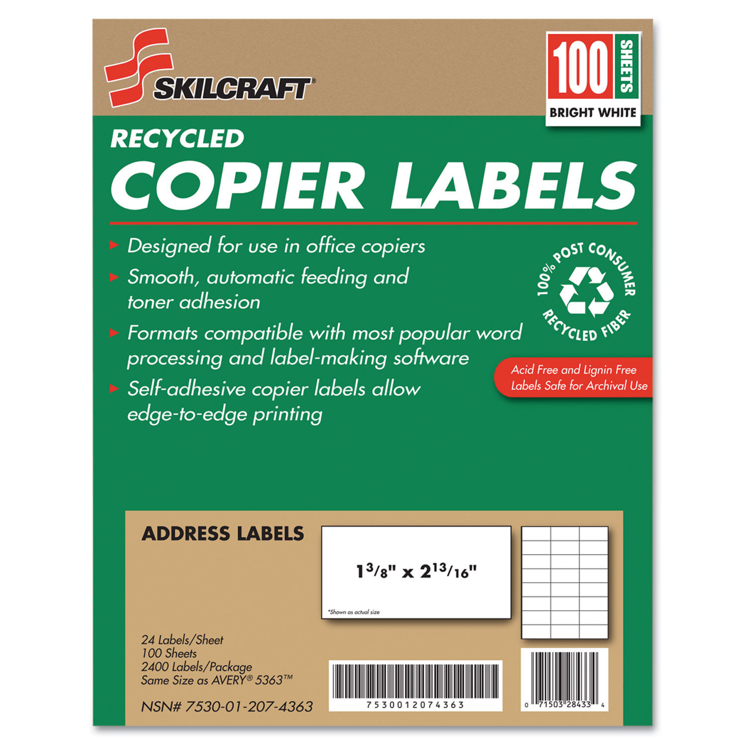 Skilcraft Label Template Word