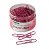 OIC08908 - Pink Coated Paper Clips, Giant, PET-Coated, Pink, 80/Pack