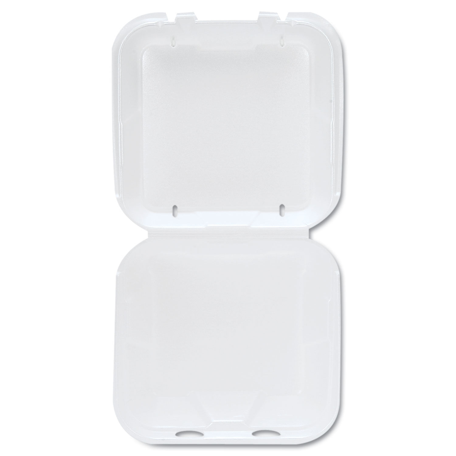 Genpak SN240 Snap It Foam Container, 8 1/4 x 8 x 3, White, 100 per Bag  (Case of 2 Bags)