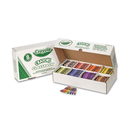 Crayola Classpack Standard Crayons 16 Assorted Colors Pack Of 800 Crayons -  Office Depot