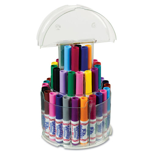 Crayola Pip Squeaks Markers With Tower Storage Case Assorted Colors Pack Of  50 - Office Depot