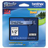 BRTTZE131 - TZe Standard Adhesive Laminated Labeling Tape, 0.47" x 26.2 ft, Black on Clear