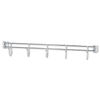 ALESW59HB424SR - Hook Bars For Wire Shelving, Five Hooks, 24" Deep, Silver, 2 Bars/Pack