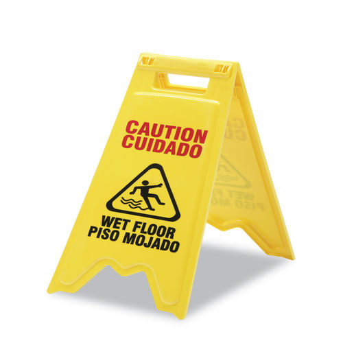 Wet Floor Sign English Spanish Gsa 9905015882362