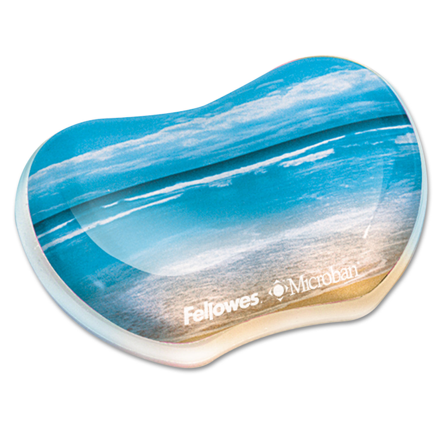 Fellowes Gel Mouse Pad With Wrist Rest Sandy Beach - Office Depot