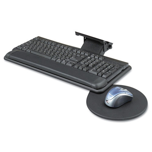 Adjustable Keyboard Platform With Swivel Mouse Tray By Safco