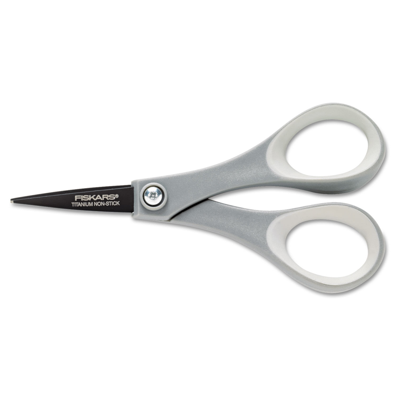 Fiskars Recycled All-purpose Scissors - Stainless Steel - Straight Tip -  Black - 2 / Pack