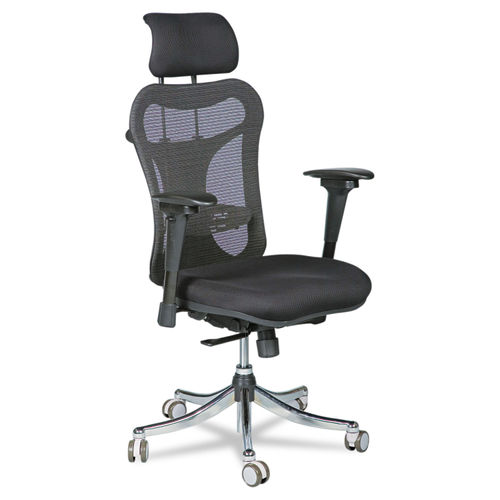 Office Chair with adjustable Height and Lumbar Support, Black Color