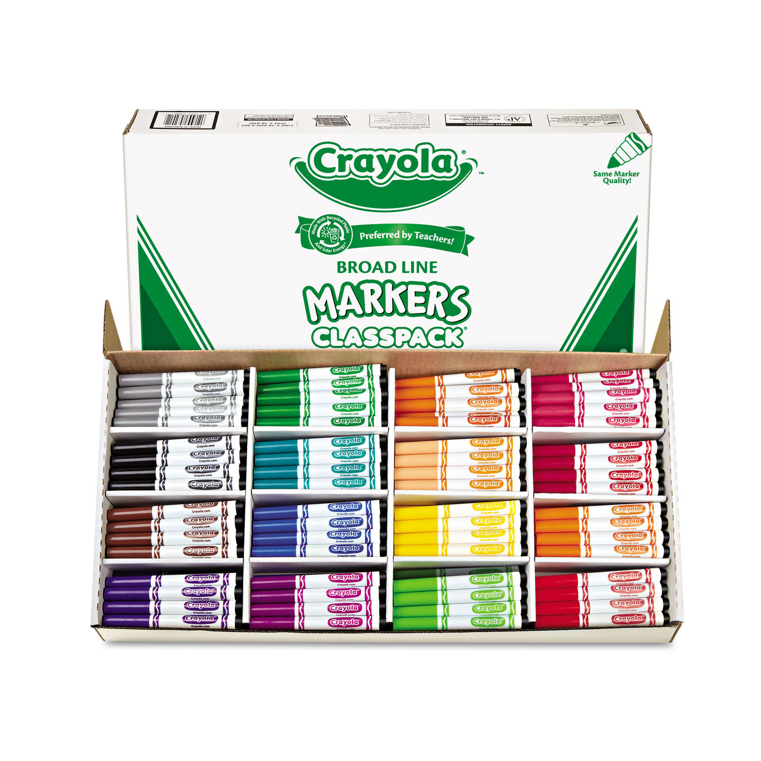 Crayola Fine Line Markers Assorted Classic Classpack Box Of 200 - Office  Depot