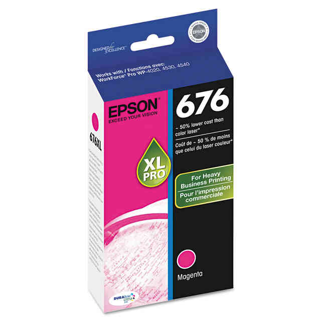 T676XL320-S (676XL) High-Yield Ink, 2,400 Page-Yield, Magenta T676XL320-S (676XL) High-Yield Ink, 2,400 Page-Yield, Magenta