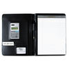 NSN4844563 - 7510014844563 SKILCRAFT Black Leather Look Portfolio, Solar Calculator/Writing Pad/Pen