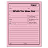 TOP3002P - Pink Message Pad, One-Part (No Copies), 4.25 x 5.5, 50 Forms/Pad, 12 Pads/Pack