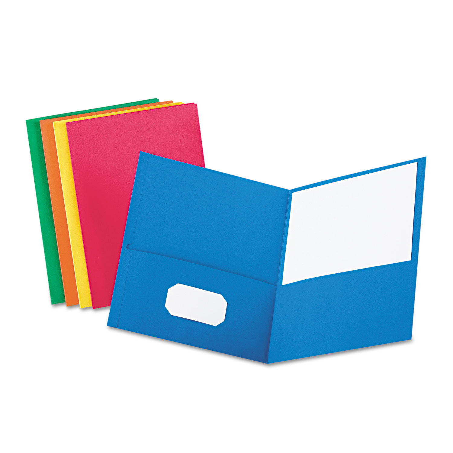 2 pocket folders with business card slot