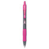 PIL31332 - G2 Premium Breast Cancer Awareness Gel Pen, Retractable, Fine 0.7 mm, Black Ink, Smoke/Pink Barrel, Dozen