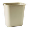 RCP295500BG - Deskside Plastic Wastebasket, 3.5 gal, Plastic, Beige