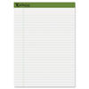 TOP40102 - Earthwise by Ampad Recycled Writing Pad, Wide/Legal Rule, Politex Sand Headband, 40 White 8.5 x 11.75 Sheets, 4/Pack