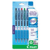 PIL32814 - B2P Bottle-2-Pen Recycled Ballpoint Pen, Retractable, Medium 1 mm, Assorted Ink Colors, Translucent Blue Barrel, 5/Pack