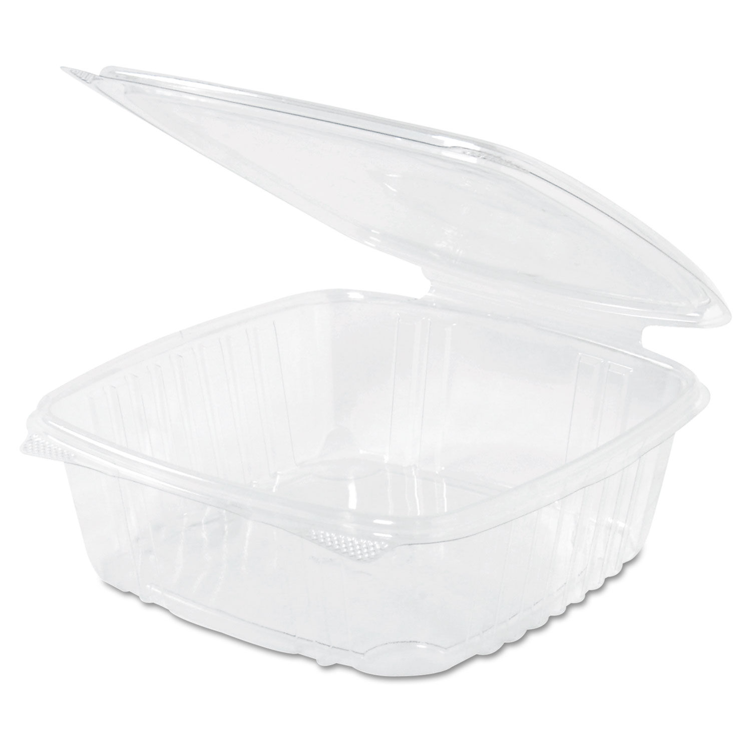 Genpak 32 oz. Clear Hinged Deli Container with High Dome Lid