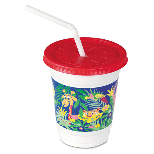 Kids Cups with Lids & Straws