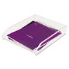 KTKAD10 - Clear Acrylic Letter Tray, 1 Section, Letter Size Files, 10.5" x 13.75" x 2.5", Clear