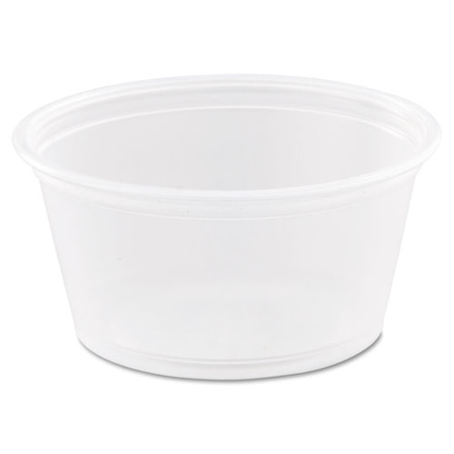 Dart Translucent 1 oz Plastic Portion Souffle Cups