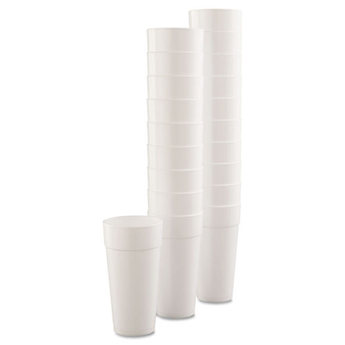 Dart Drink Foam Cups, Hot-cold, 24oz, White, 25-bag, 20 Bags-carton