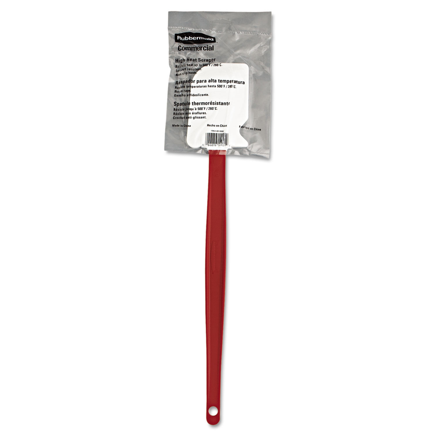 Rubbermaid High-Heat Cook's Scraper 9 1/2 in Red/White