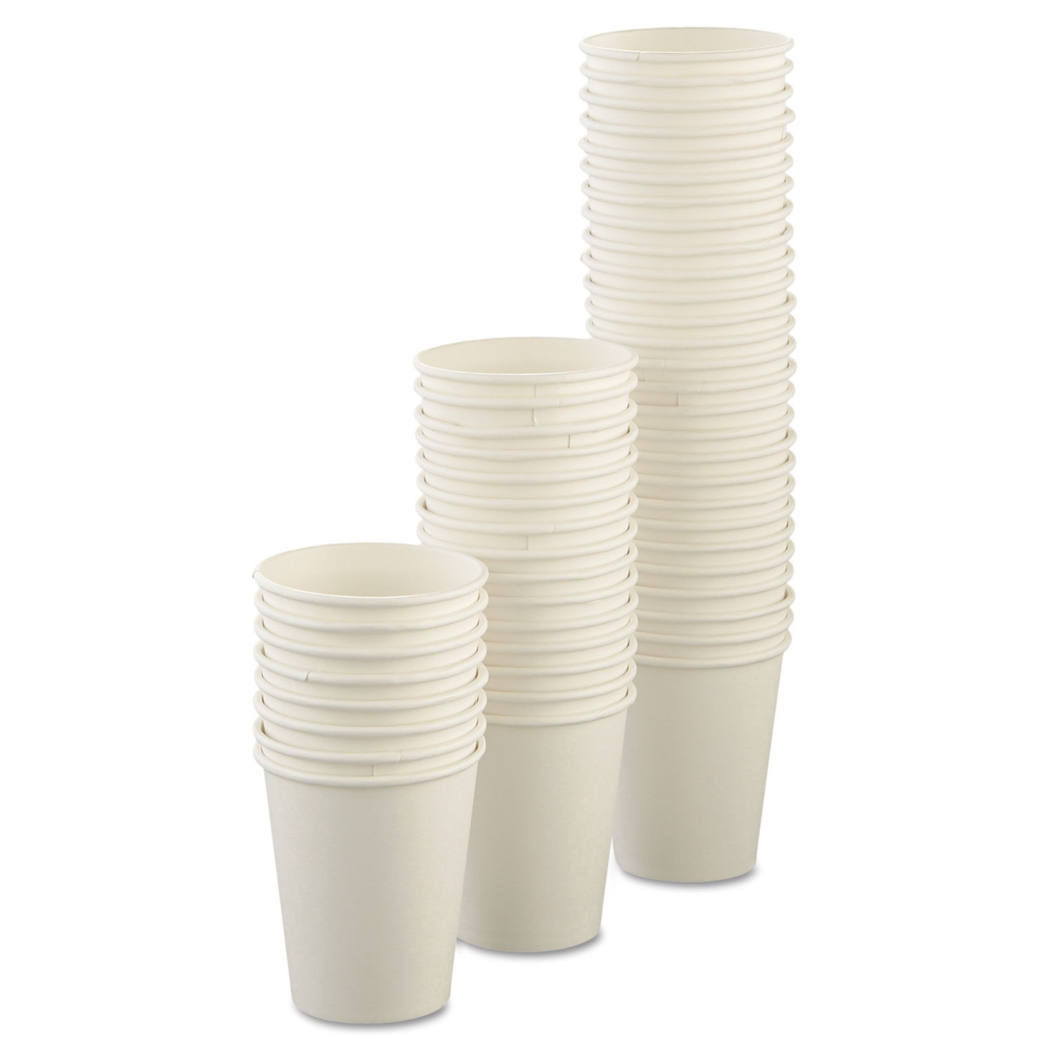 Dart Uncoated Paper Cups, Hot Drink, 8 Oz, White, 1,000/carton - Mfr Part#  U508N-02050