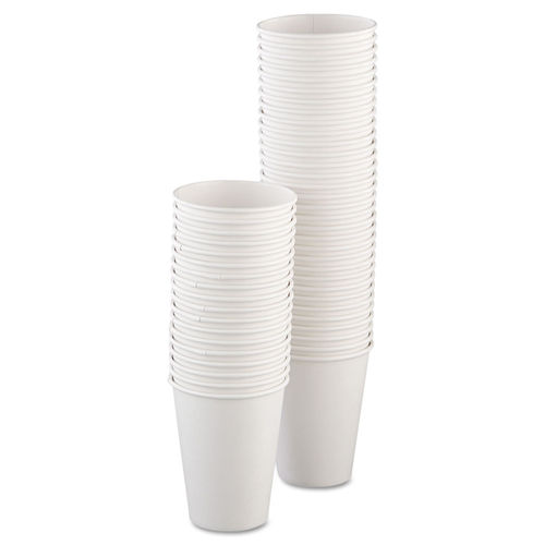 Solo Polycoated Hot Paper Cups, 16 oz, White