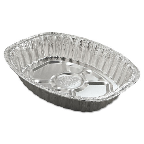 Durable Packaging 9 Square Foil Cake Pan and Lid - 25/Pack