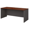 BSHWC24436 - Series C Collection Desk Shell, 71.13" x 29.38" x 29.88", Hansen Cherry/Graphite Gray