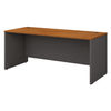 BSHWC72436 - Series C Collection Desk Shell, 71.13" x 29.38" x 29.88", Natural Cherry/Graphite Gray