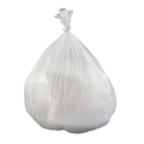 12-16 Gallon Natural High Density Trash Bags - 6 Micron