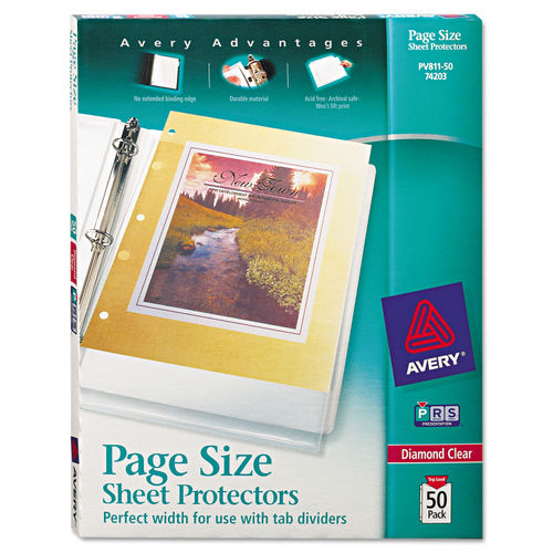 Avery Multi Page Capacity Sheet Protectors 8 12 x 11 Top Loading