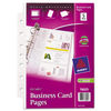 AVE76025 - Business Card Binder Pages, For 2 x 3.5 Cards, Clear, 8 Cards/Sheet, 5 Pages/Pack