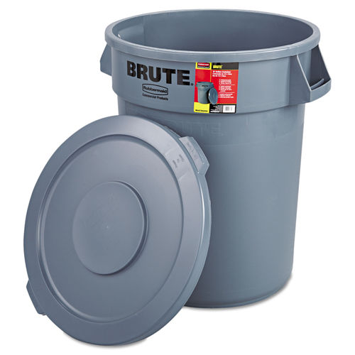 Rubbermaid Brute Dome Top Swing Door Lid for 32 Gal Waste Containers Gray