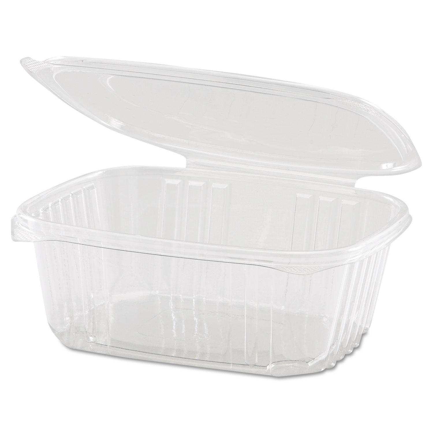 Genpak 32 oz. Clear Hinged Deli Container with High Dome Lid